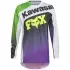 Maillot Cross Fox 180 Kawasaki Blanc Violet Jaune Fluo
