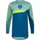 Maillot Cross Fox Flexair Fracture Vert Bleu Jaune Fluo