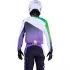 Maillot Cross Fox 180 Kawasaki Blanc Violet Jaune Fluo