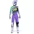 Maillot Cross Fox 180 Kawasaki Blanc Violet Jaune Fluo