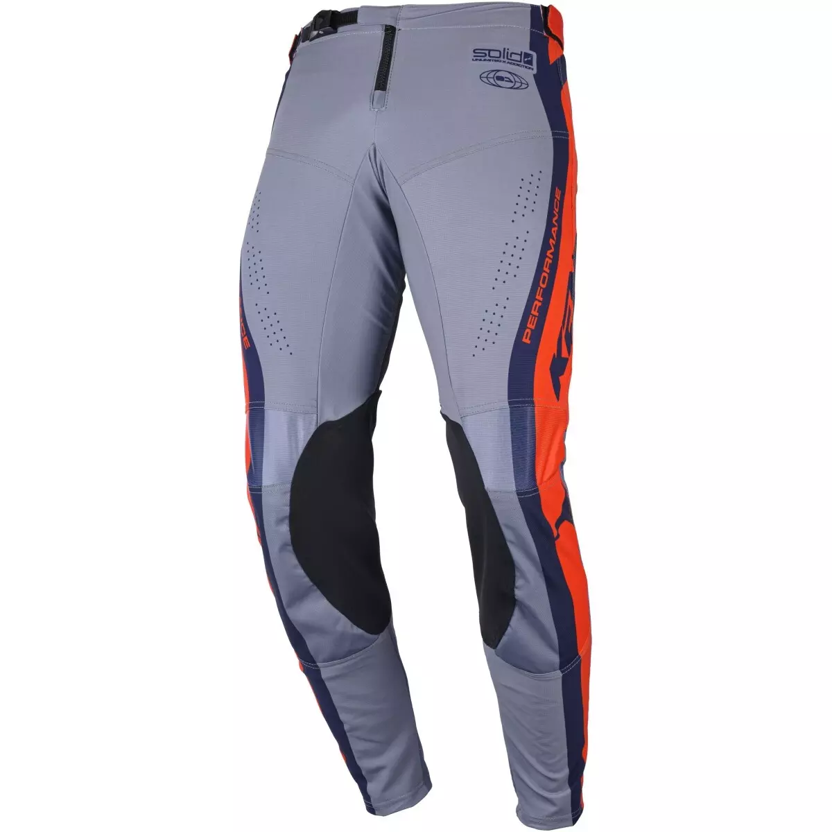 Pantalon Cross Enfant Kenny Performance Orange Gris