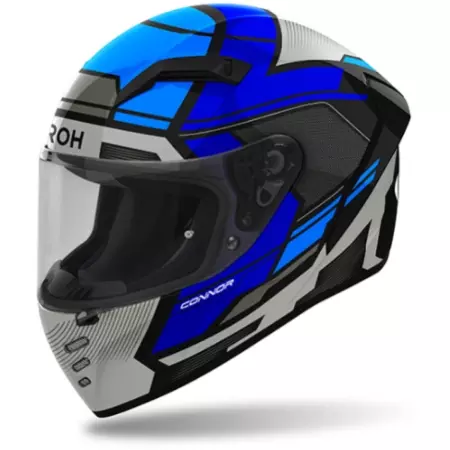 Casque Airoh Connor Ego Bleu Gris Noir