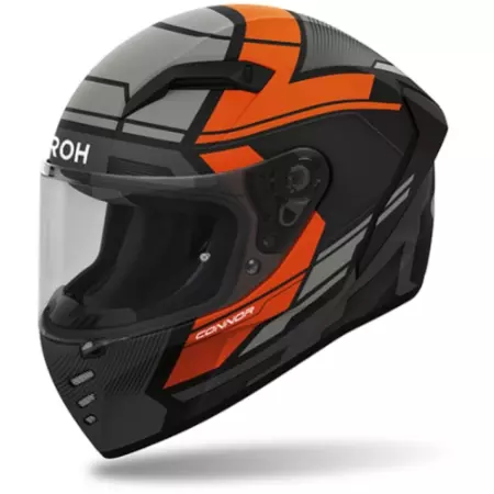 Casque Airoh Connor Ego Orange Noir Gris Mat