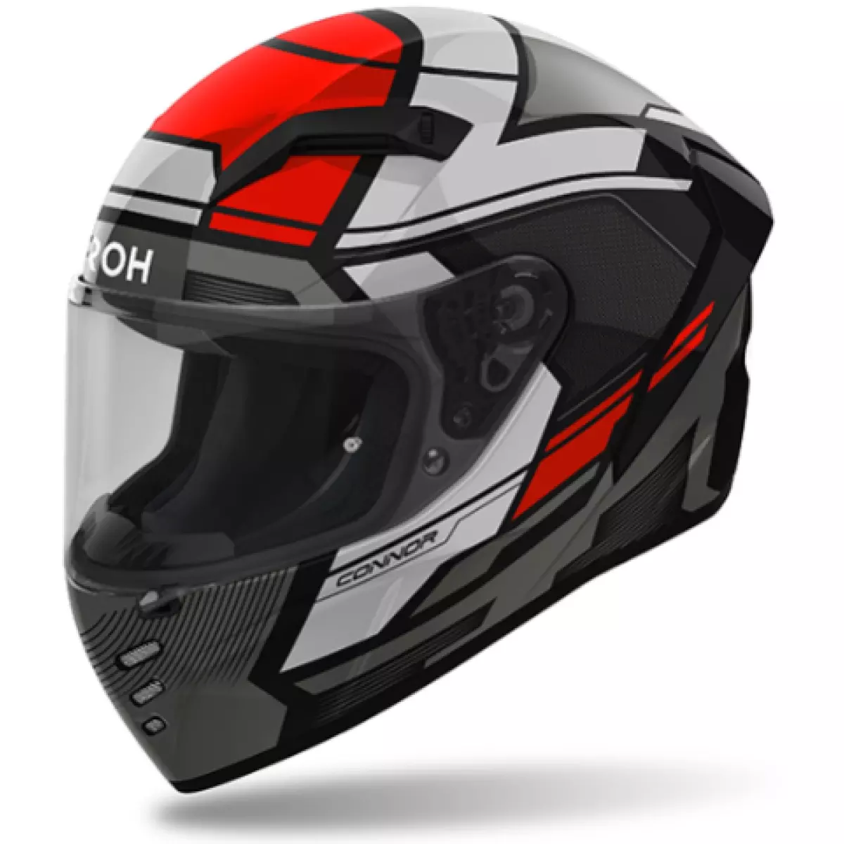 Casque Airoh Connor Ego Rouge Noir Gris