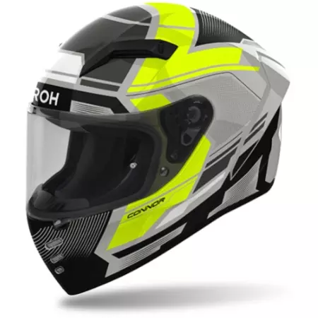 Casque Airoh Connor Ego Jaune Noir Gris