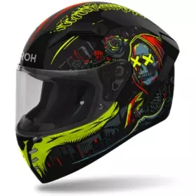 Casque Airoh Connor Double Face Noir Jaune Rouge