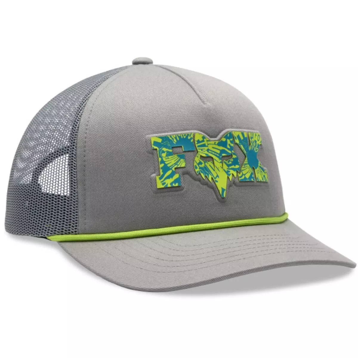 Casquette Femme Fox Image Phantom Rope Trucker Gris Vert