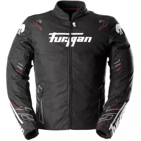 Blouson Furygan Neon Noir Blanc Rouge