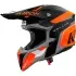 Casque Cross Airoh Wraaap Conquer Orange Noir Gris Mat