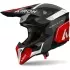 Casque Cross Airoh Wraaap Conquer Rouge Noir Blanc