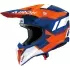 Casque Cross Airoh Wraaap Vision Orange Bleu Blanc