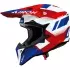 Casque Cross Airoh Wraaap Vision Rouge Bleu Blanc