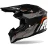Casque Cross Airoh Aviator 3 Leader Noir Gris Orange Mat