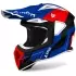 Casque Cross Airoh Aviator Ace 2 Shield Bleu Rouge Blanc