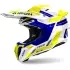 Casque Cross Airoh Twist 3 Dynasty Bleu Jaune Blanc