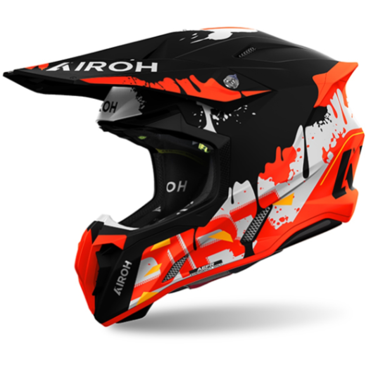 Casque Cross Airoh Twist 3 Dirt Noir Rouge Blanc Mat
