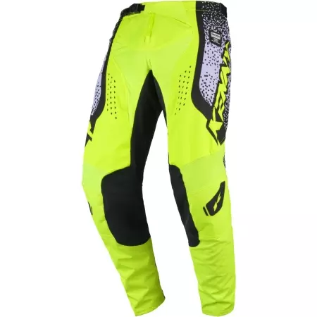 Pantalon Cross Kenny Force Pixel Jaune Fluo Blanc Noir