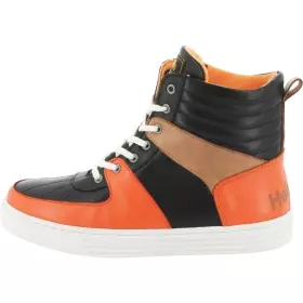 Baskets Helstons Run Noir Orange Beige