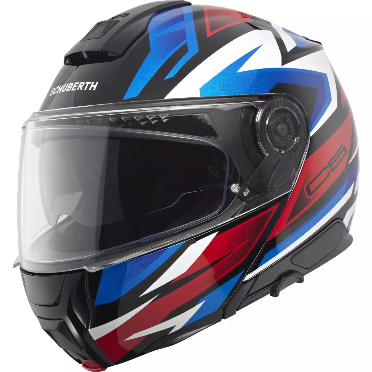 Casque Schuberth C5 Zenith Bleu Rouge Noir