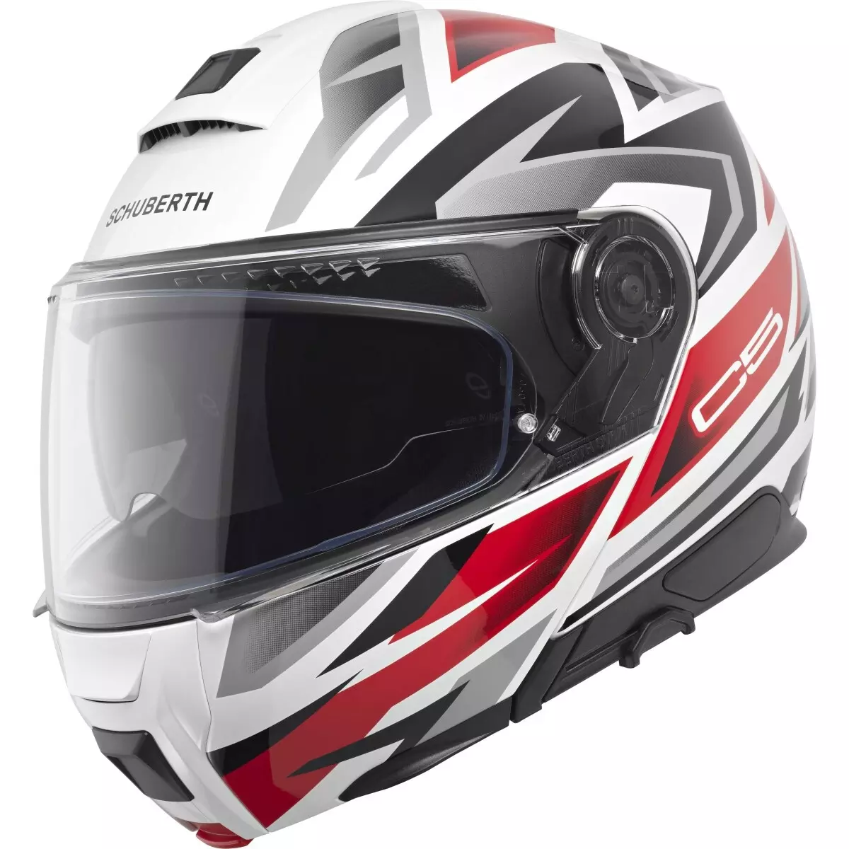 Casque Schuberth C5 Zenith Rouge Blanc Noir
