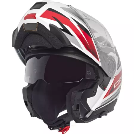 Casque Schuberth C5 Zenith Rouge Blanc Noir