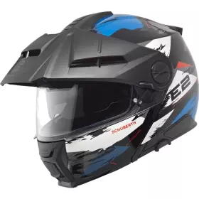 Casque Schuberth E2 Trail Bleu Blanc Noir