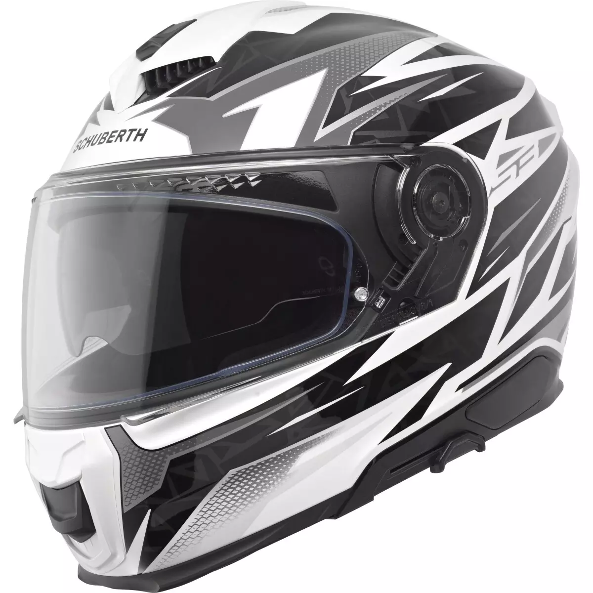 Casque Schuberth S3 Thunder Blanc Noir Gris