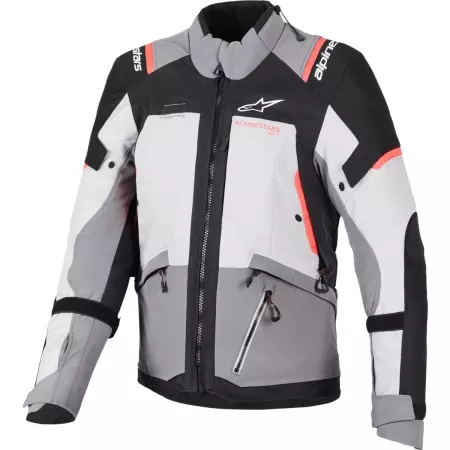 Veste Femme Alpinestars Stella Andes V4 Drystar Gris Foncé Gris Clair Corail Fluo