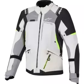 Veste Femme Alpinestars Stella Andes V4 Drystar Gris Foncé Gris Clair Jaune Fluo