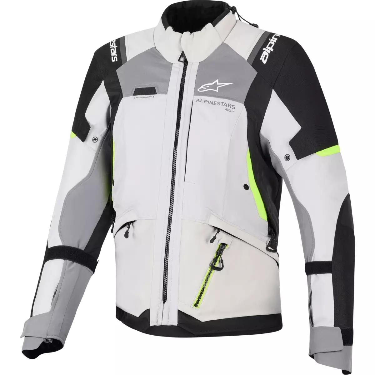 Veste Femme Alpinestars Stella Andes V4 Drystar Gris Foncé Gris Clair Jaune Fluo