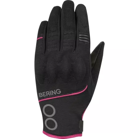 Gants Femme Bering Lady Nassau Noir Fuchsia