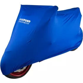 Housse Moto Oxford Protex Stretch Intérieur Bleu (Taille S)