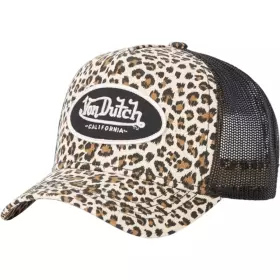 Casquette Helstons Von Dutch Leopard Beige
