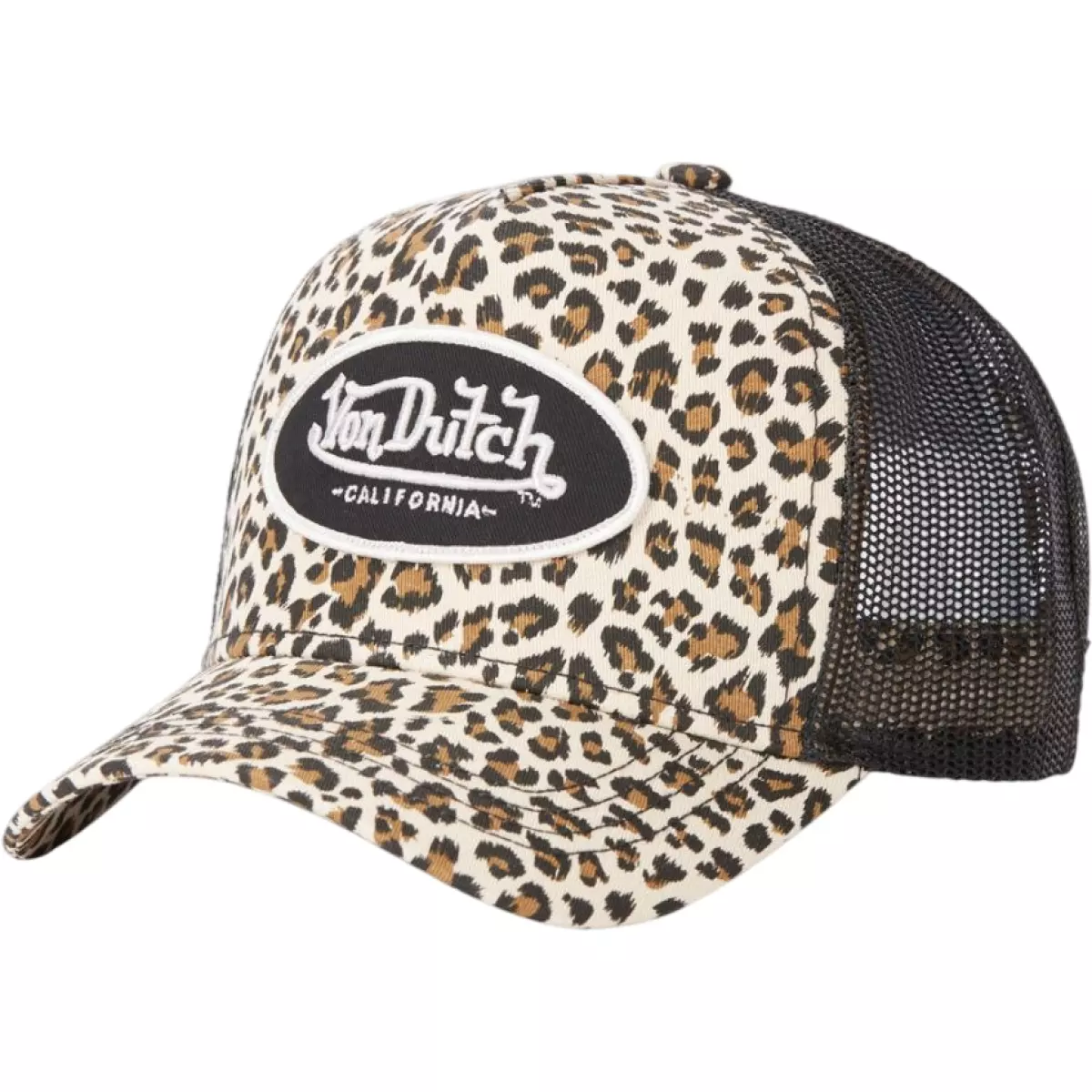 Casquette Helstons Von Dutch Leopard Beige