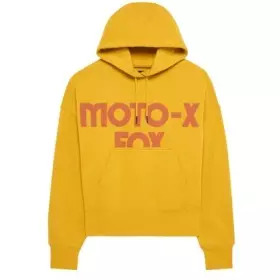 Sweat Femme Fox Moto-X Oversized Jaune Moutarde