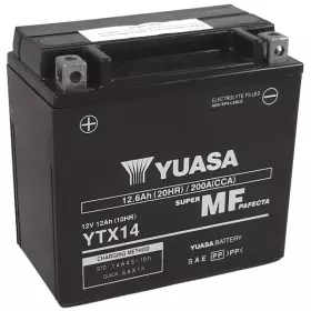 Batterie Yuasa YTX14 FA 12V 12Ah - Prête À L'emploi