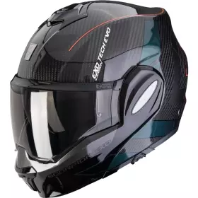 Casque Scorpion Exo-Tech Evo Carbone CAD Noir Vert