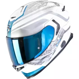 Casque Scorpion Exo-GT SP Air Arten Blanc Bleu