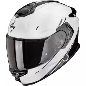 Casque Scorpion Exo-GT SP Air Asphalt Blanc Perle Noir