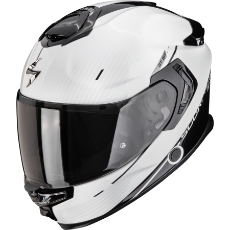 Casque Scorpion Exo-GT SP Air Asphalt Blanc Perle Noir