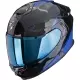 Casque Scorpion Exo-GT SP Air Asphalt Noir Bleu Brillant