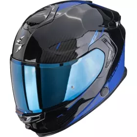Casque Scorpion Exo-GT SP Air Asphalt Noir Bleu Brillant