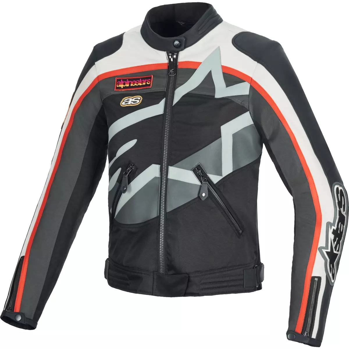 Blouson Femme Alpinestars Idles Off Blanc Rouge Flame Noir