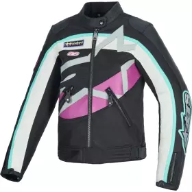 Blouson Femme Alpinestars Idles Noir Blanc Violet