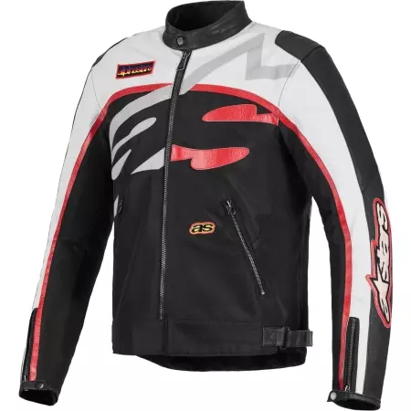 Blouson Alpinestars Axton Noir Blanc Rouge