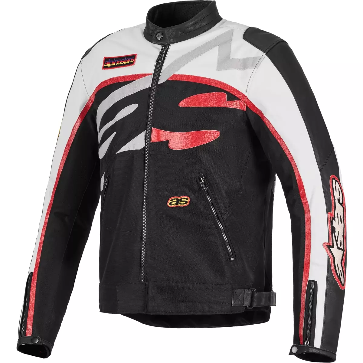 Blouson Alpinestars Axton Noir Blanc Rouge