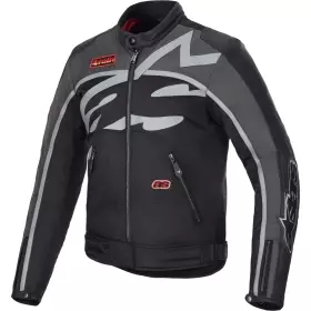 Blouson Alpinestars Axton Noir Anthracite Rouge Tangerine