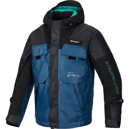 Blouson Alpinestars Mospher WP Noir Foncé Pétrole