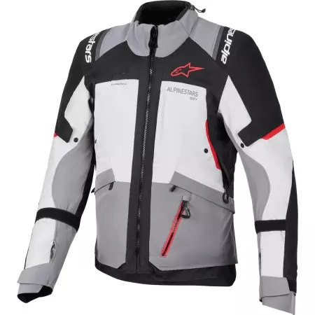 Veste Alpinestars Andes V4 Drystar Gris Foncé Gris Clair Rouge Brillant