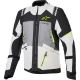 Veste Alpinestars Andes V4 Drystar Gris Foncé Gris Clair Jaune Fluo